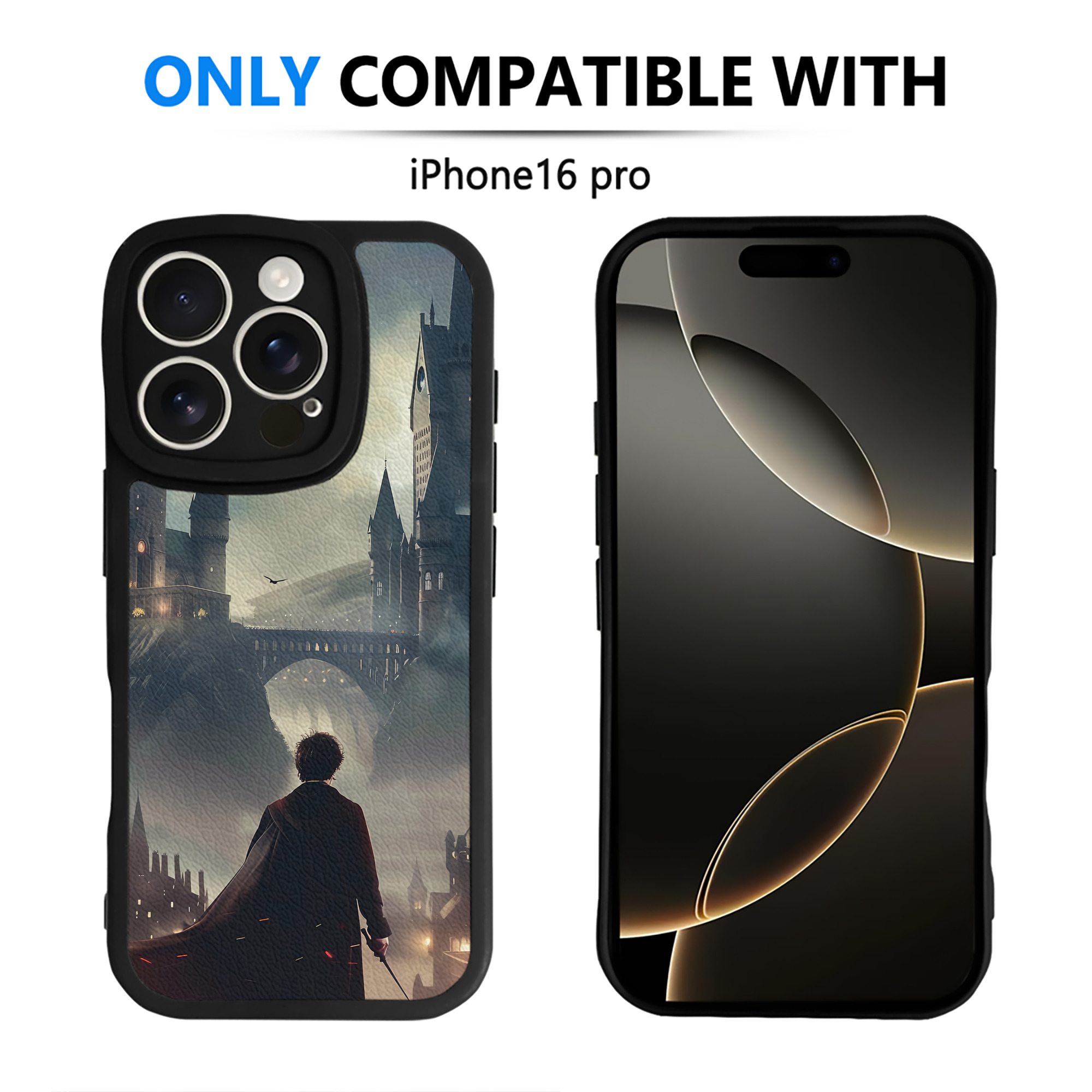 （画像用） Harry Potter ハリー・ポッターシリーズ 【iPhone 16シリーズ対応】シリコンスマホケース（レザー調） 材質：シリコン